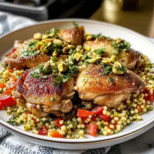 Zitroniges Mediterranes Hähnchen mit Couscous