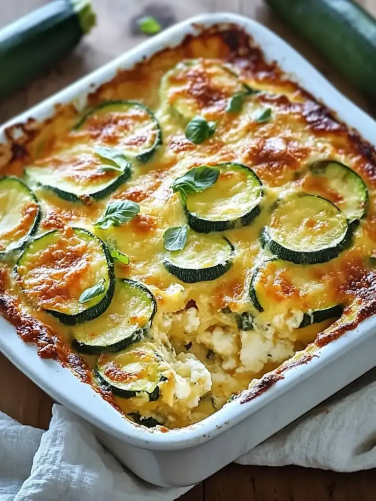 Zucchini-Auflauf mit Hüttenkäse