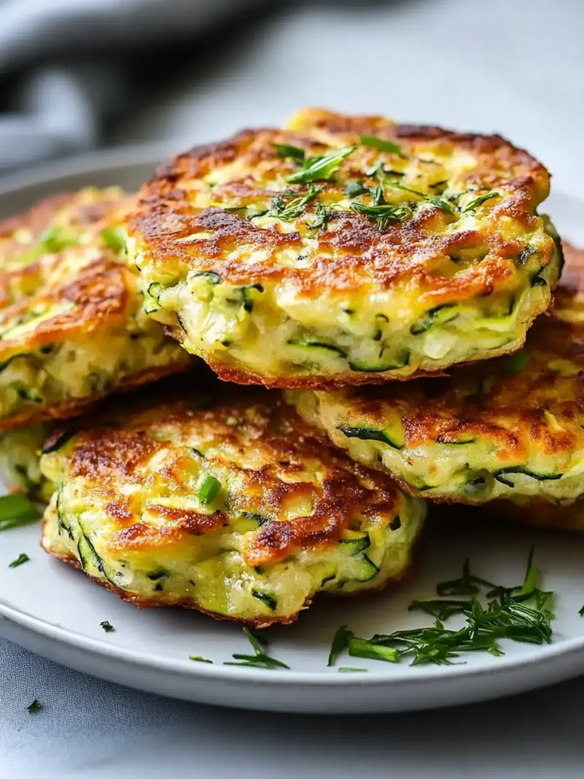 Zucchini-Bratlinge – hoher Eiweißgehalt, knusprig aus der Luftfritteuse 2 Zucchini-Bratlinge