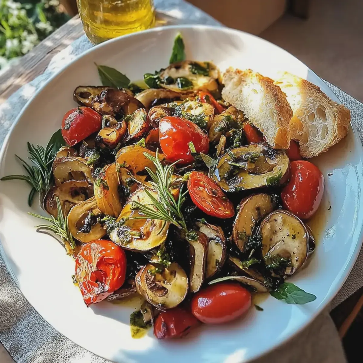 Zucchini Champignon Tomatensalat