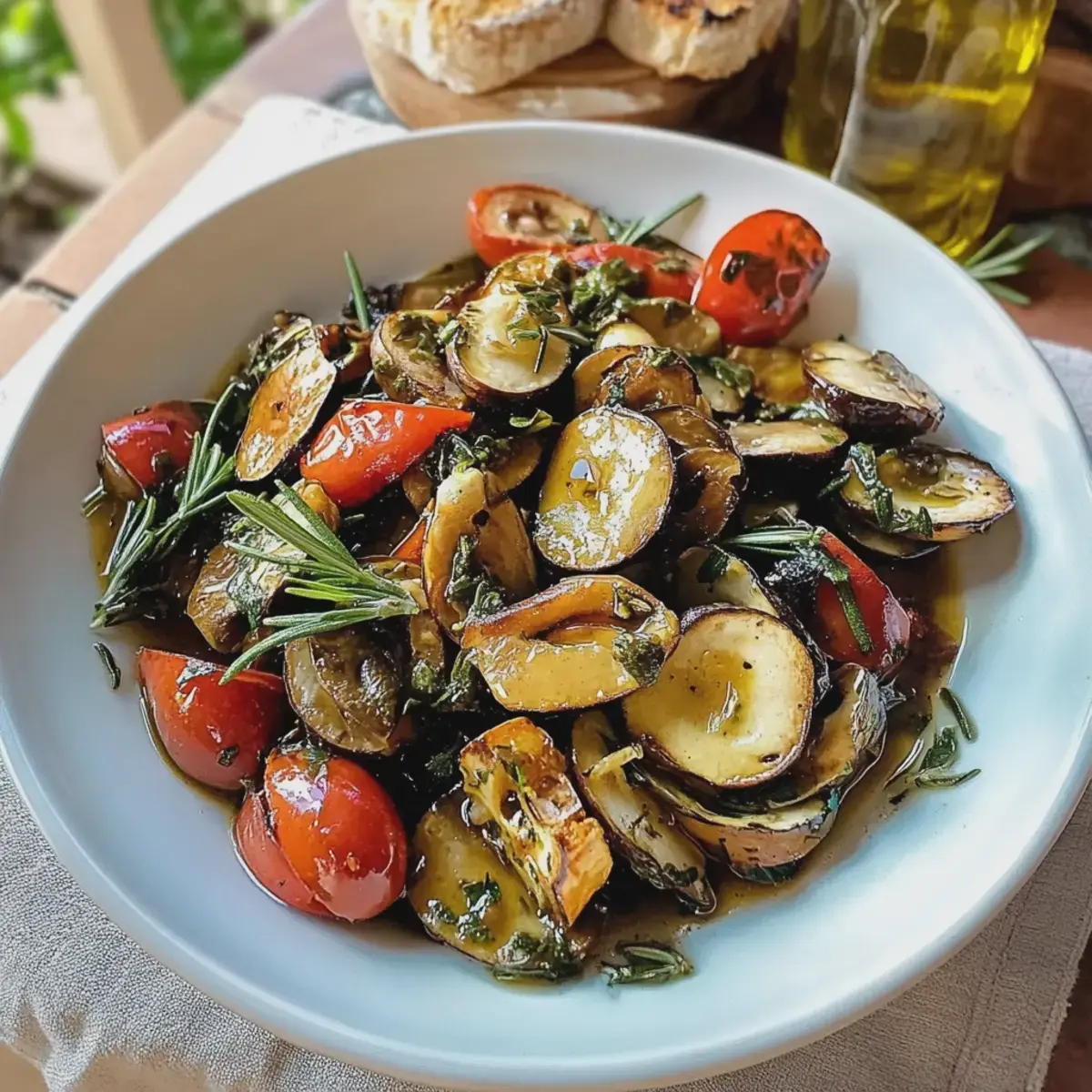 Zucchini Champignon Tomatensalat