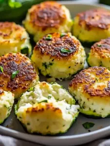 Knusprige Zucchini-Feta-Bällchen