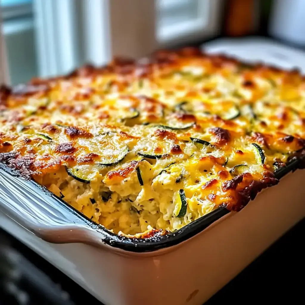 Zucchini-Hüttenkäse-Auflauf