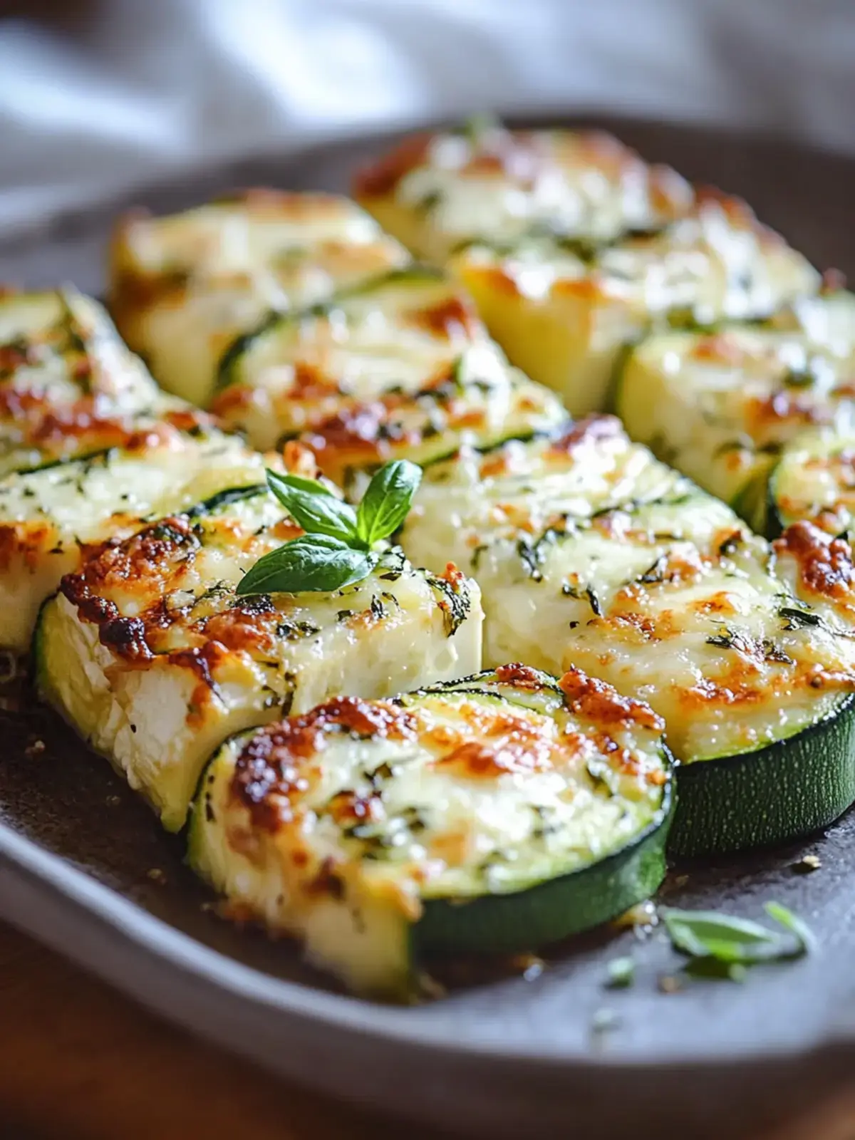 Zucchini-Hüttenkäse-Auflauf