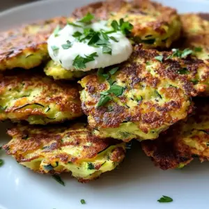 Knusprige Air Fryer Zucchini-Puffer