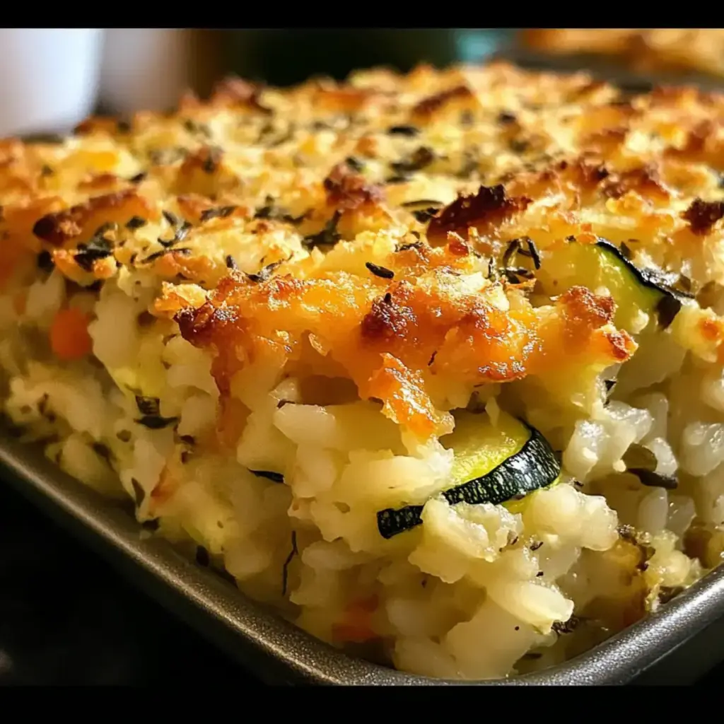 Zucchini-Reis-Füllauflauf