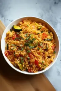 Zucchini-Reis-Pfanne mit Feta