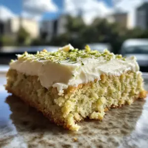 Saftige Zucchini-Riegel mit Frischkäsecreme
