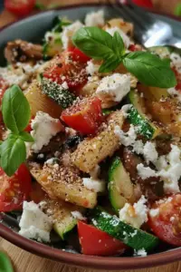 Zucchini Salat mit Feta