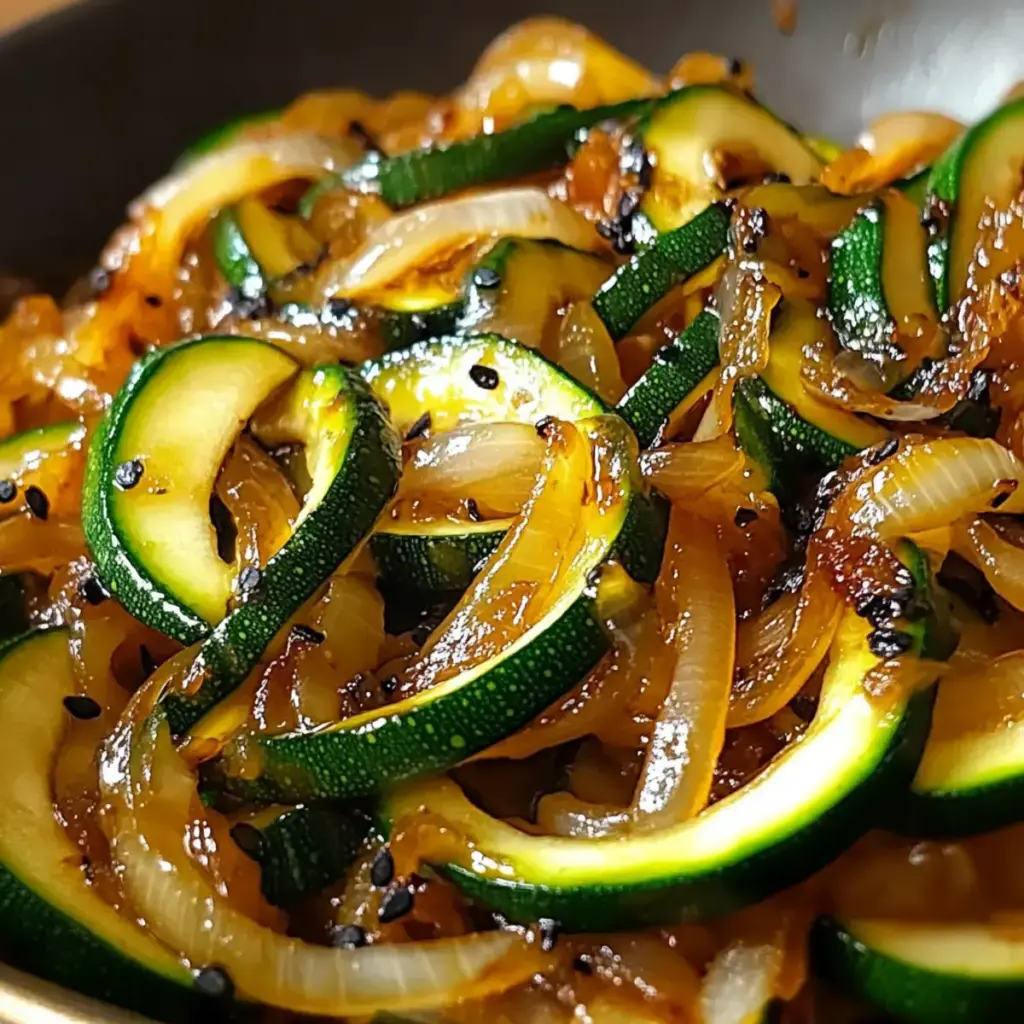 Zucchini Zwiebel Pfanne