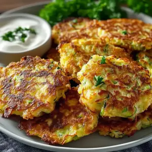 Knusprige Zucchinipuffer aus dem Ofen