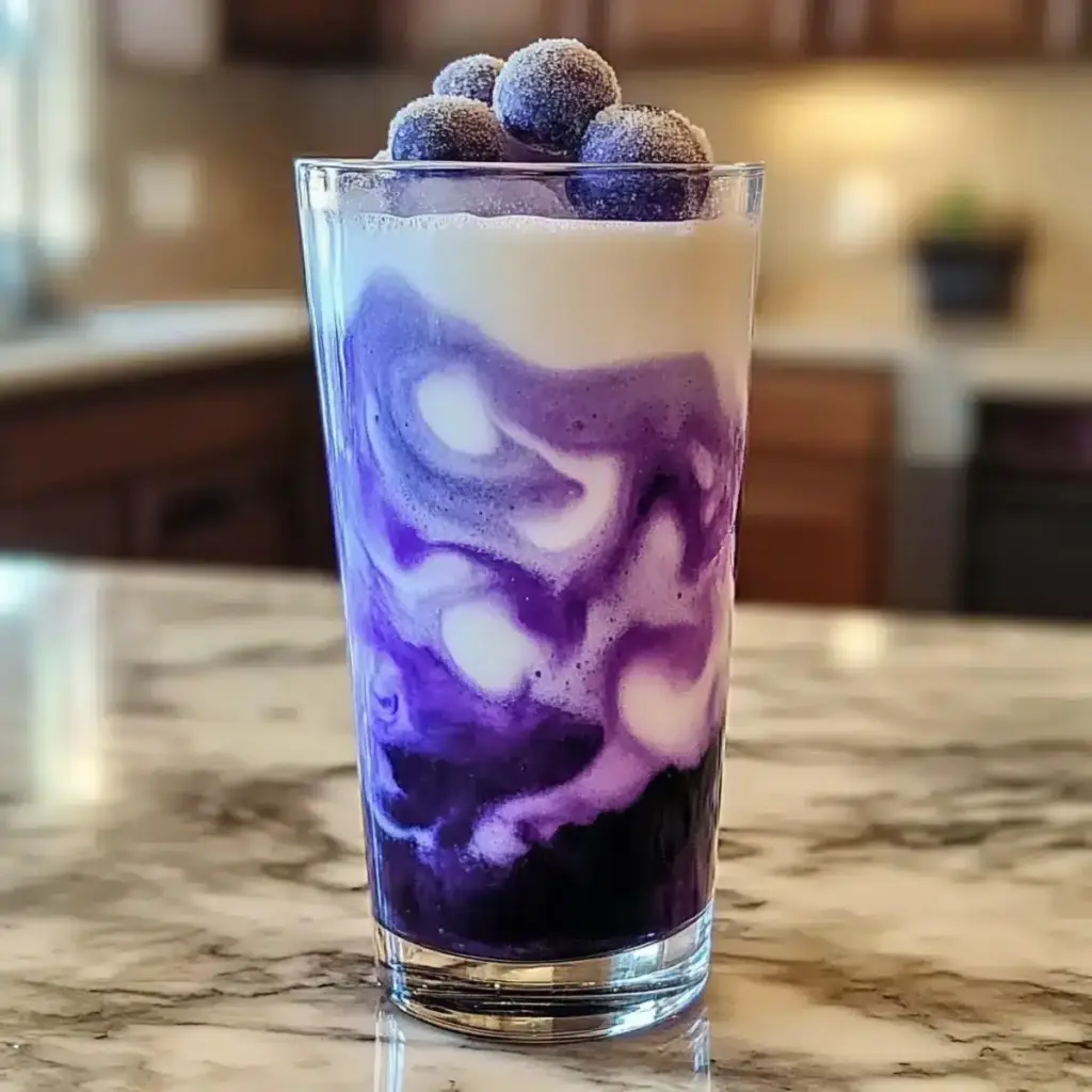 Zuckerfreies Heidelbeer-Italian Cream Soda
