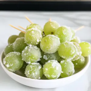 Zuckerige Prosecco-Trauben mit Wodka