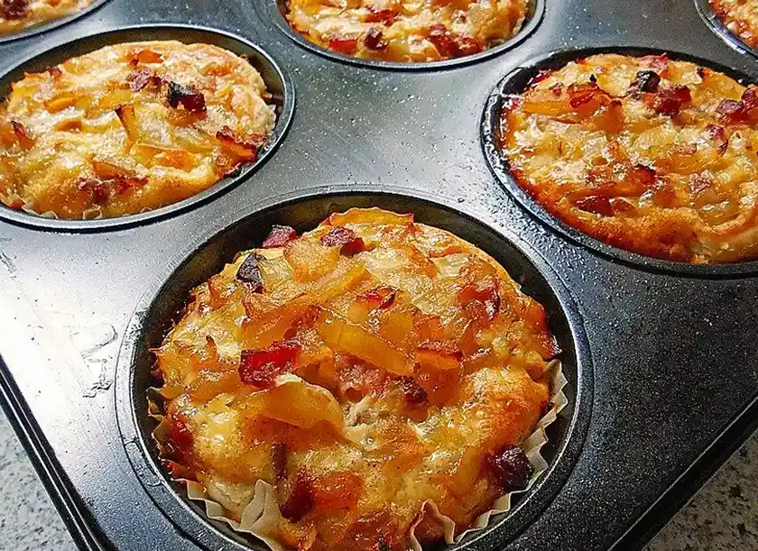 Zwiebelkuchen Muffins
