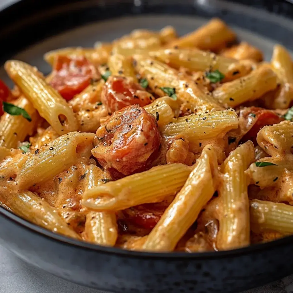 cremige Pasta mit Tomatensoße