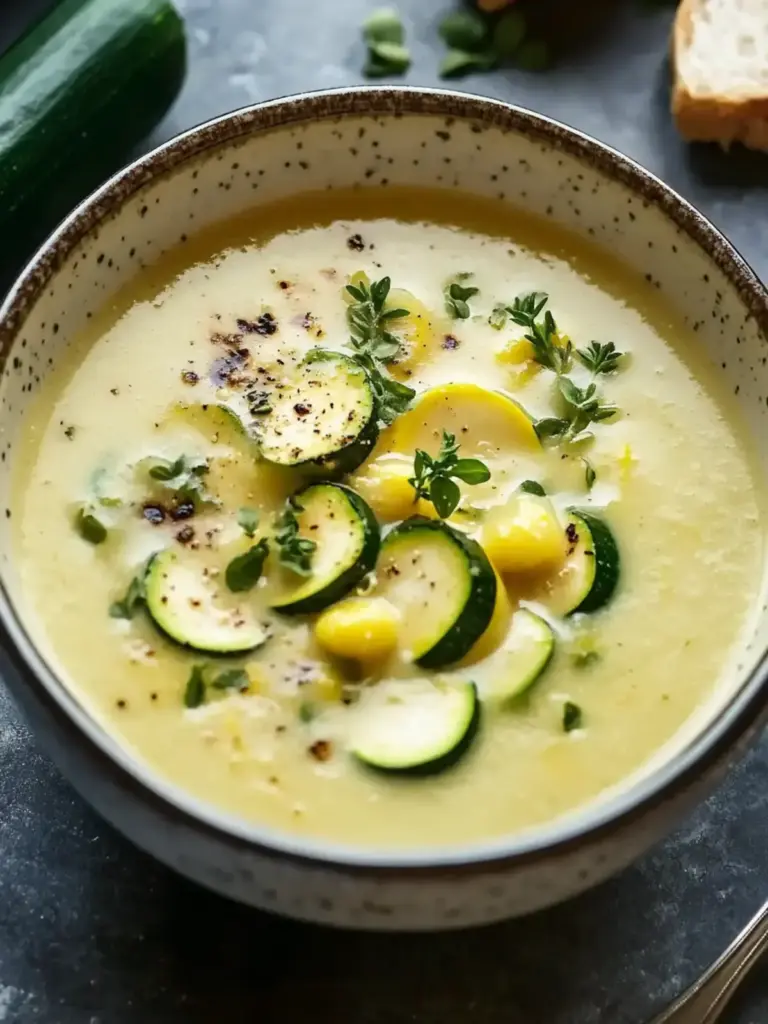 cremige Zucchinisuppe