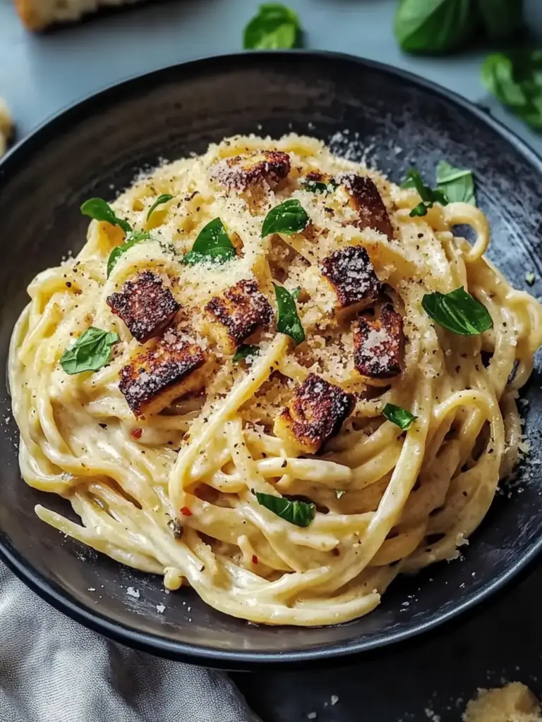 cremige vegane Carbonara