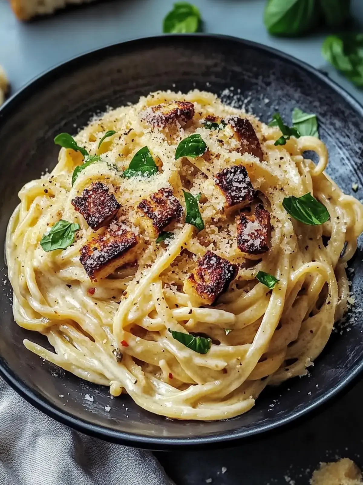 cremige vegane Carbonara