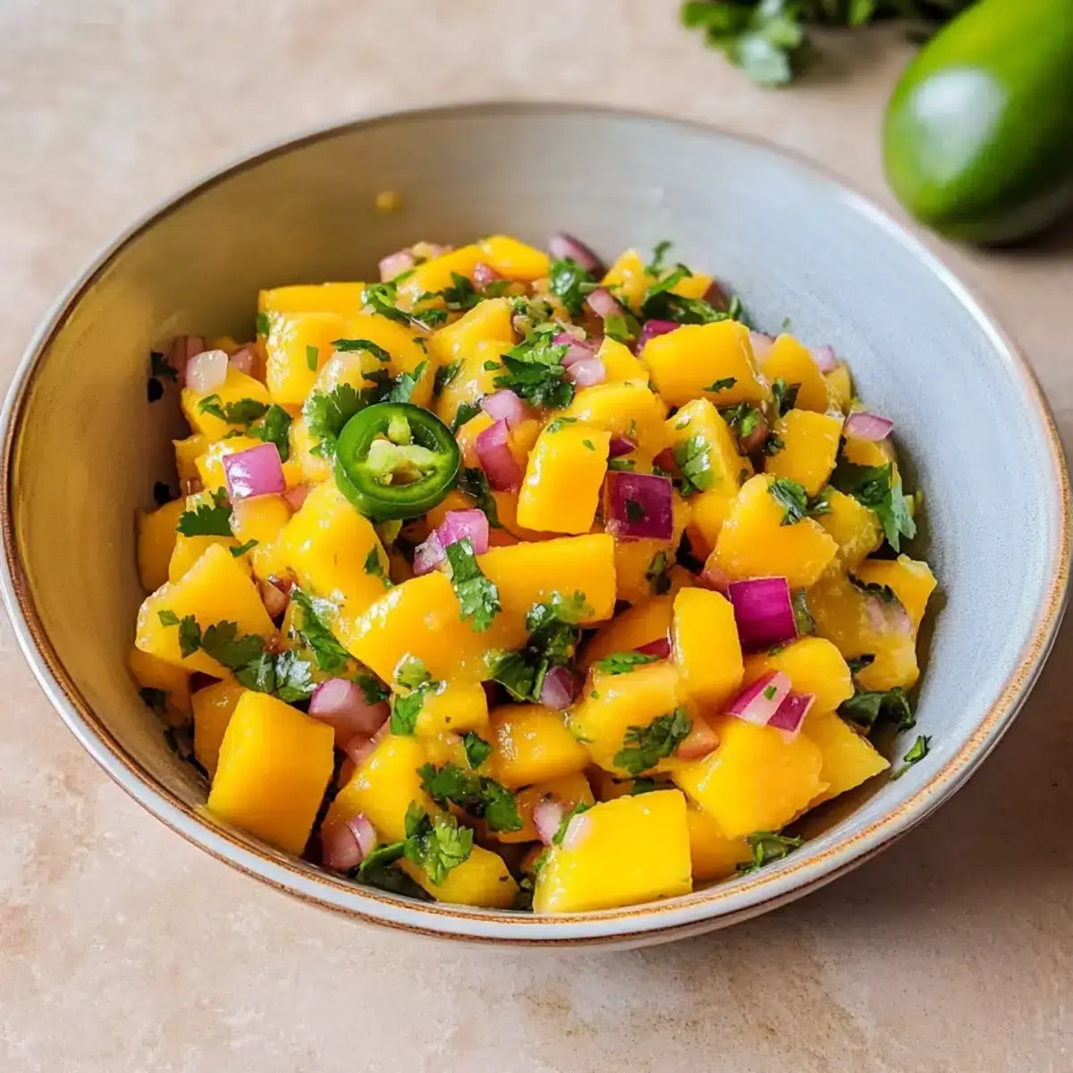 einfache Mango Salsa