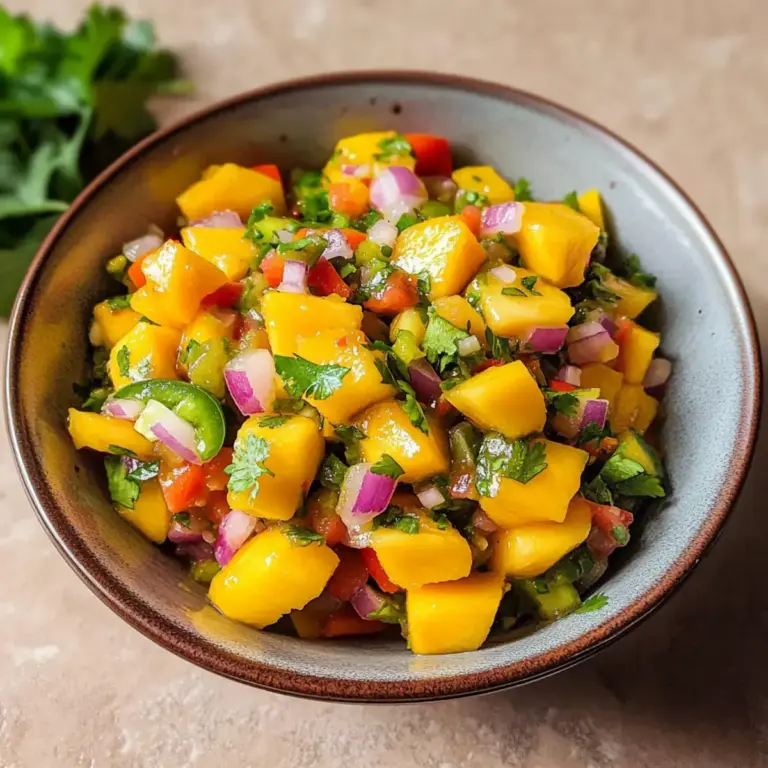 einfache Mango Salsa