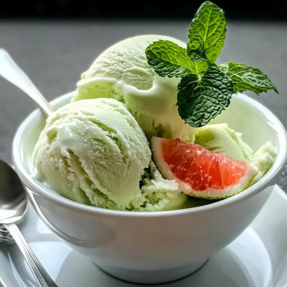 frisches Minzeeis Rezept