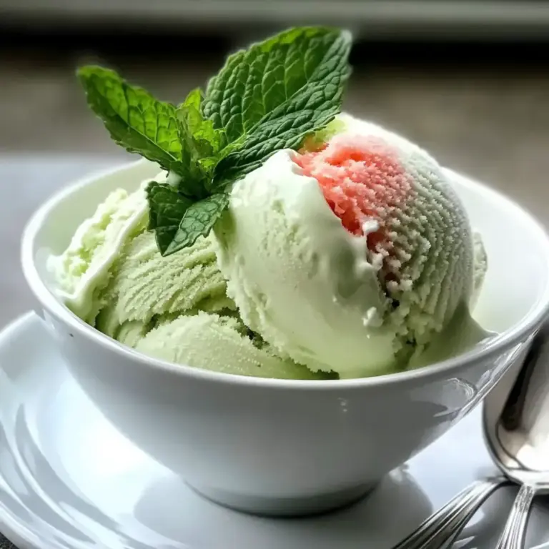 frisches Minzeeis Rezept