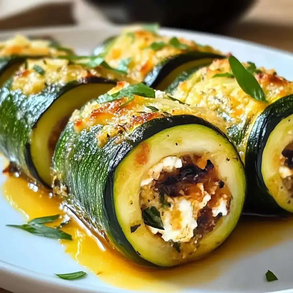 gefüllte Zucchini-Röllchen