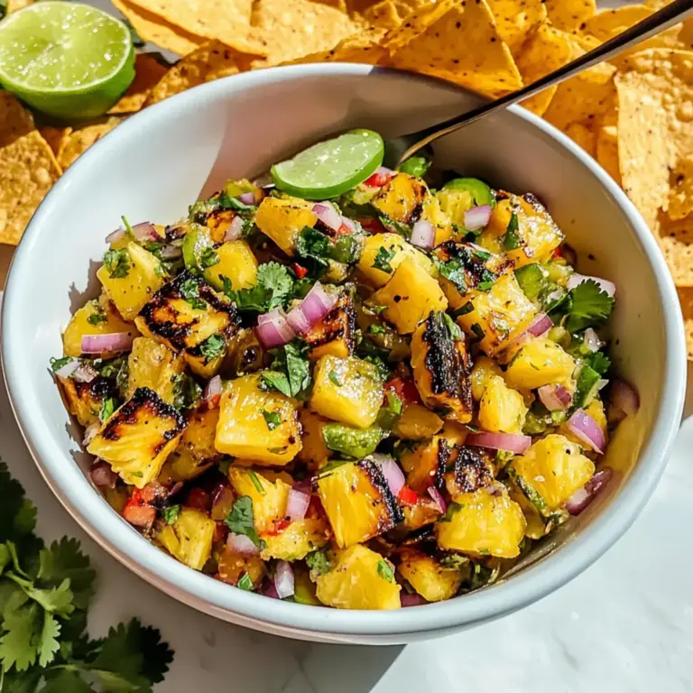 gegrillte Ananas Salsa
