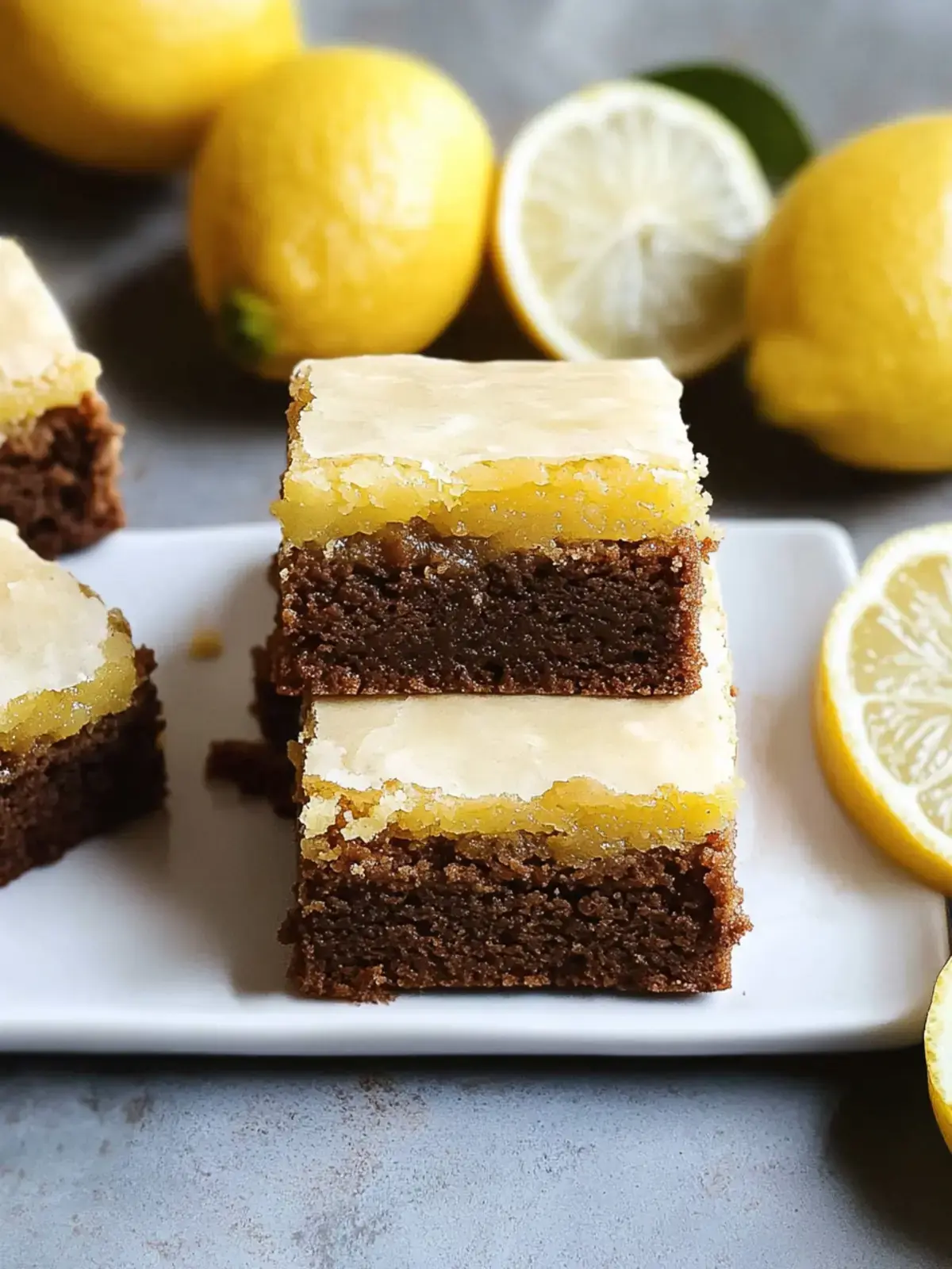 Glutenfreie Zitronenbrownies: Frisch & Lecker Genießen 2 glutenfreie Zitronenbrownies