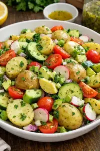 Leichter Partysalat mit Kartoffeln