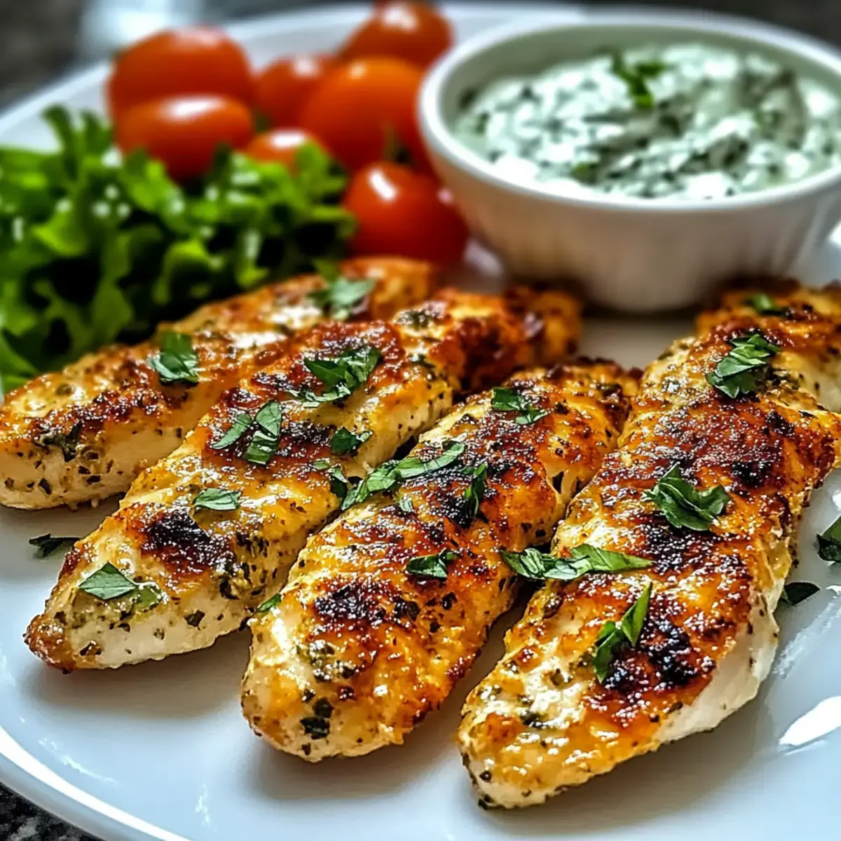 mediterrane Hähnchenstreifen