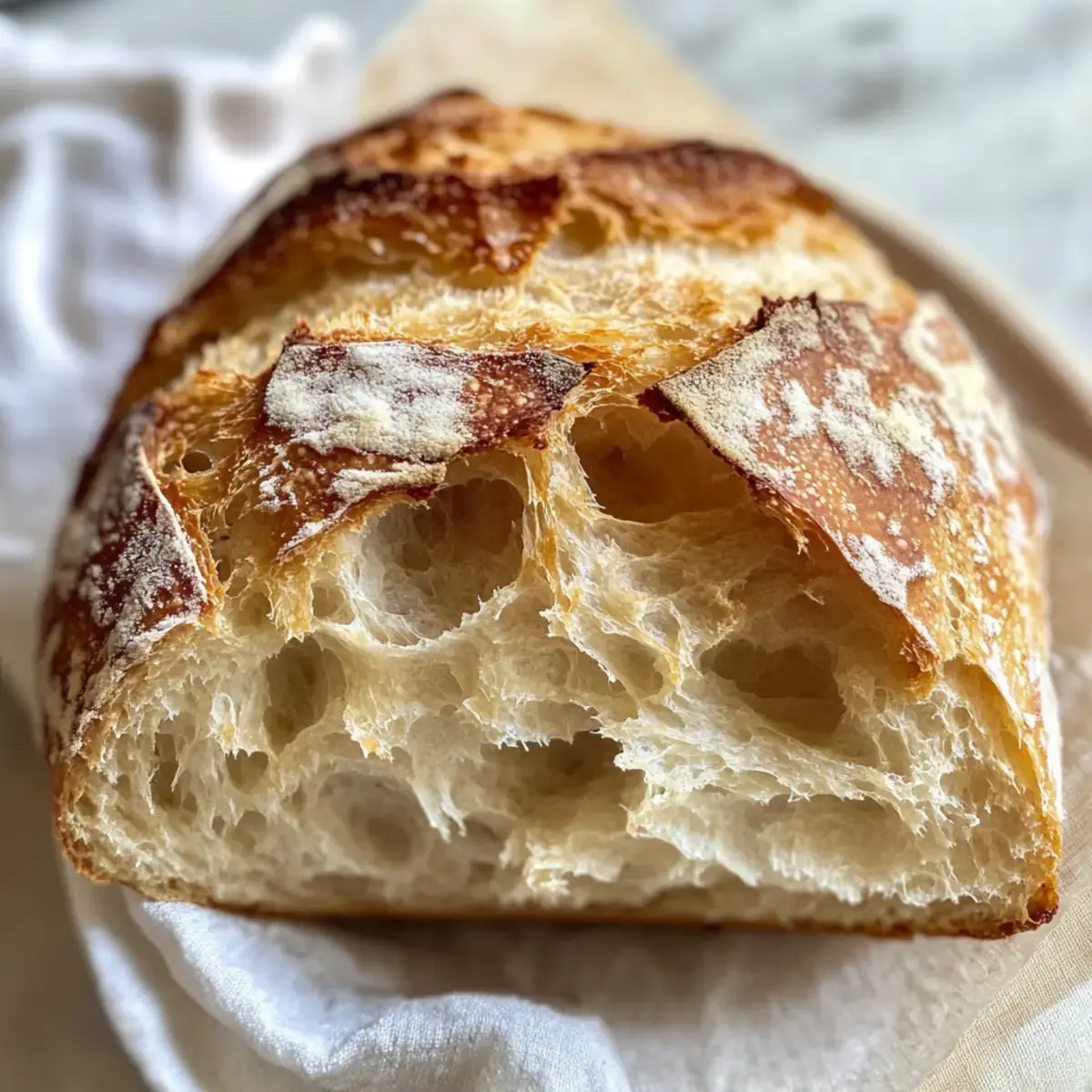 Perfektes rustikales Kunsthandwerksbrot ohne Kneten 2 rustikales Kunsthandwerksbrot ohne Kneten