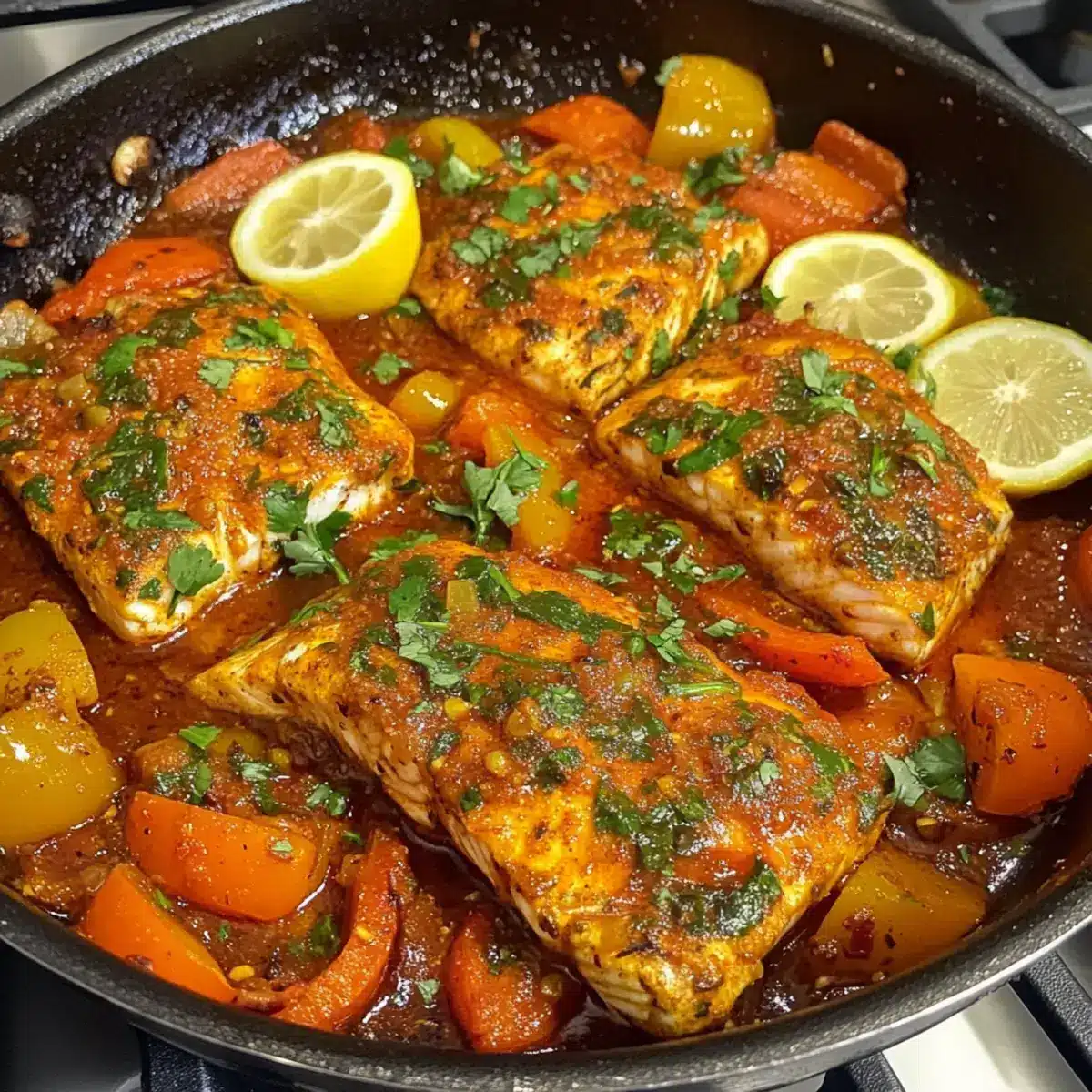 scharfer marokkanischer Fisch