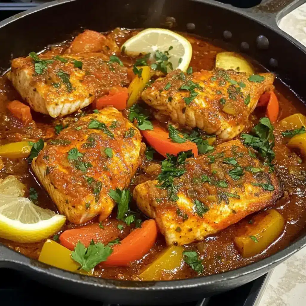 scharfer marokkanischer Fisch