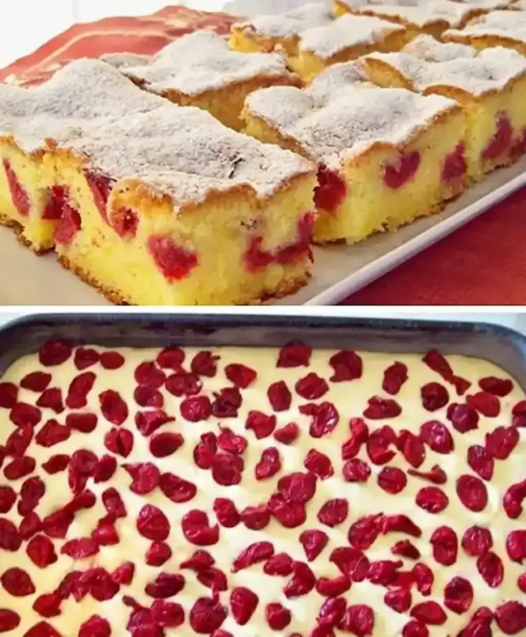 schnellen Kirschkuchen
