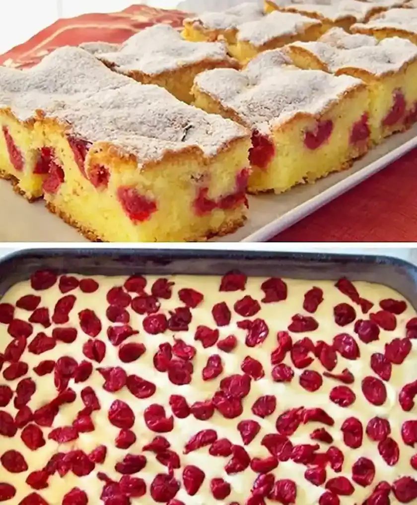 schnellen Kirschkuchen