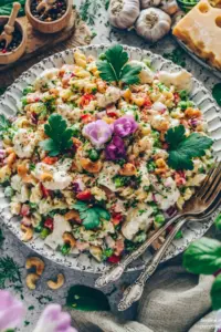 Veganer Nudelsalat mit Mayo