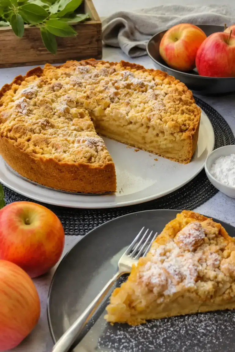 Apfelkuchen mit Streusel: Omas bestes Familienrezept – Noras Kreationen