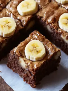 Köstliche Bananenbrot Brownies