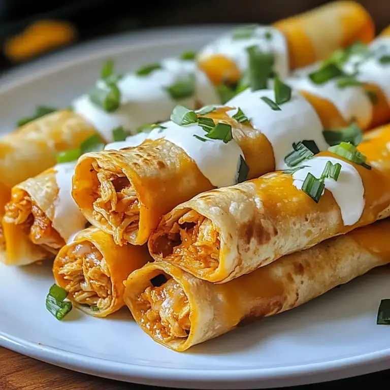 Irresistible Gebratene Buffalo-Hühnchen-Taquitos in 30 Minuten