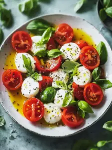 Caprese-Salat mit Hüttenkäse Genuss