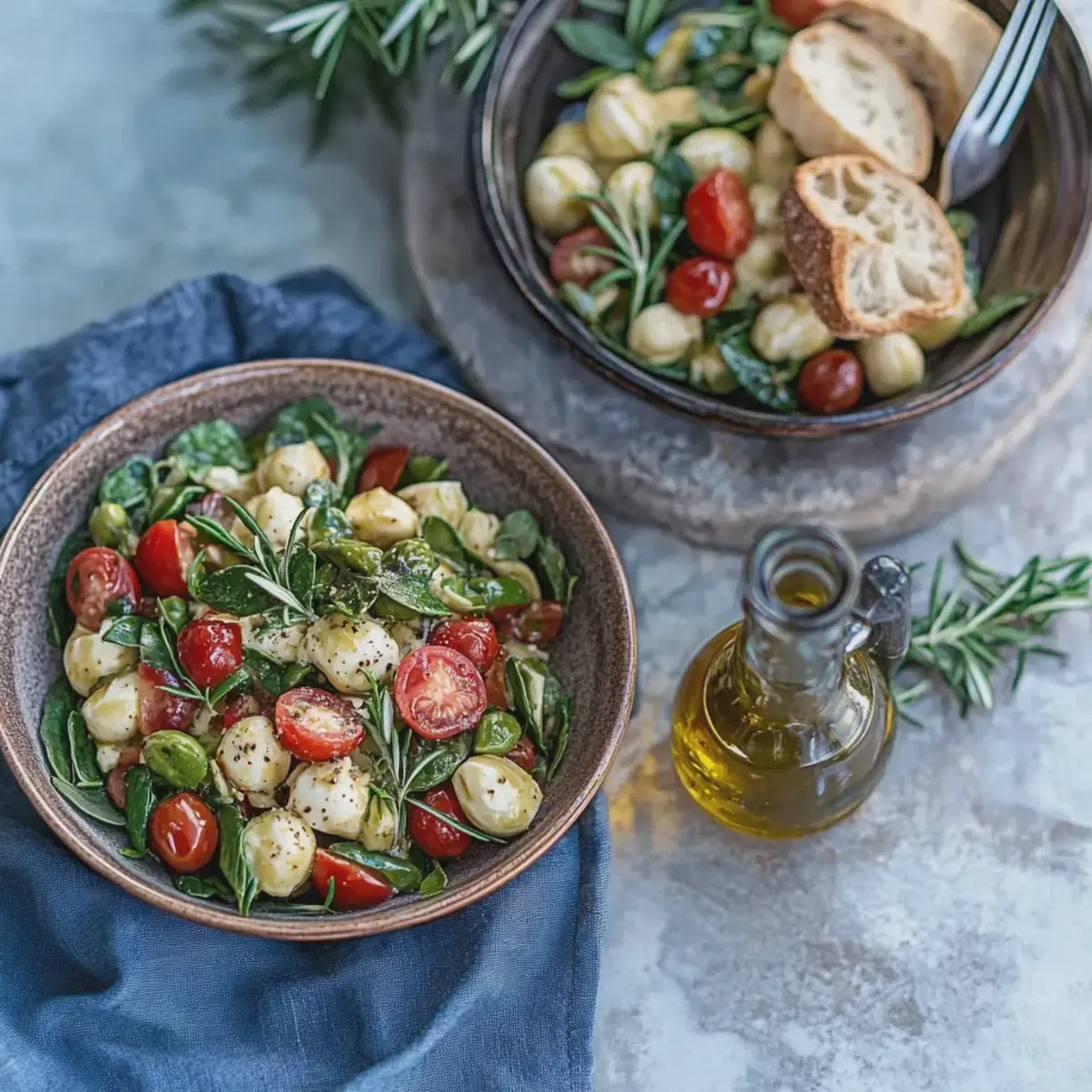 Caprese Salat mit Spargel