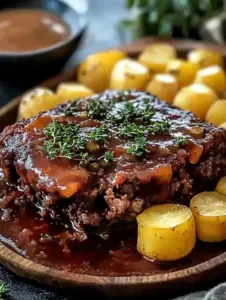 Cowboy-Hackbraten mit Kartoffelauflauf