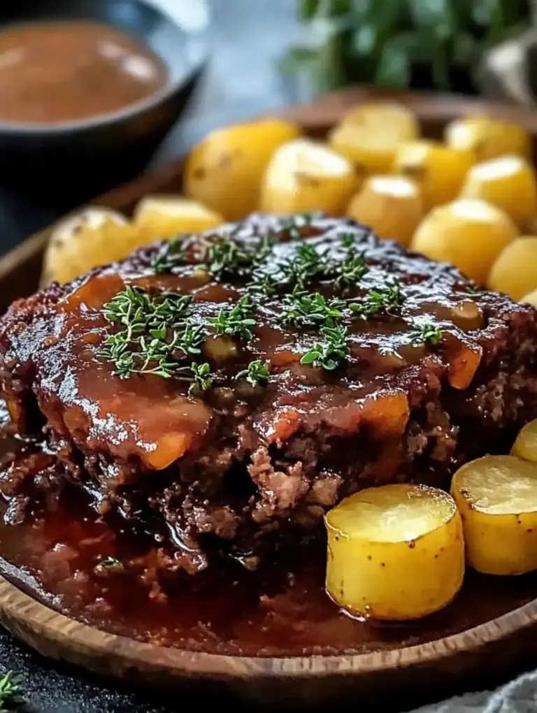 Cowboy-Hackbraten mit Kartoffelauflauf: Herzhafter Fleischgenuss