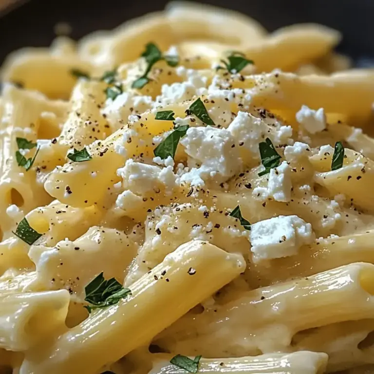 Cremige Zitronen-Feta-Pasta – Ein köstliches, schnelles Vergnügen
