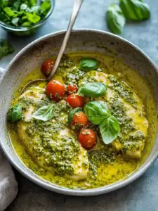 Cremiges Pesto-Hühnchen