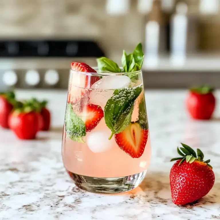 Gesunder Erdbeer-Mocktail-Spritzer: einfach und erfrischend