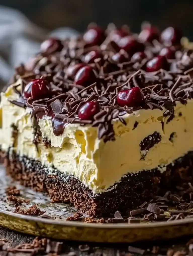 Cremiger Ess Mich Doof Kuchen ohne Backen mit Schokoladenglasur