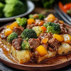 Fitness-Auflauf mit Brokkoli und Hackfleisch