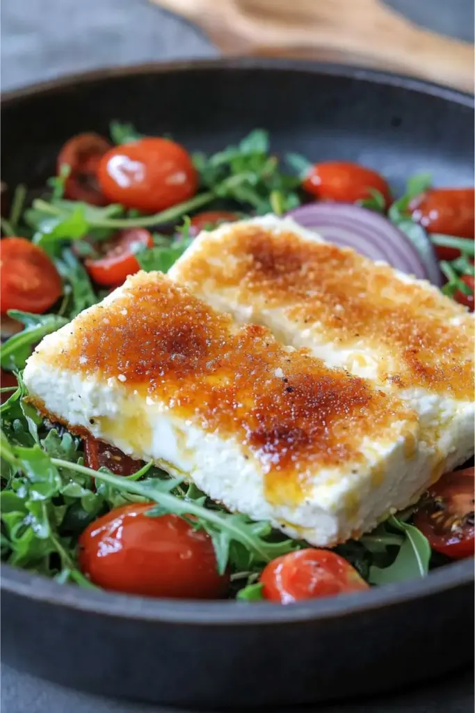 Gebackener Feta Auf Rucola